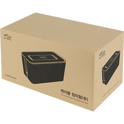 강원전자 넷메이트 NMA-WB110B 케이블 정리함(블랙/중/278x128x131mm)