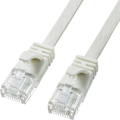 강원전자 산와서플라이 KB-FL6A-05W CAT.6A UTP 다이렉트 FLAT 케이블 5m