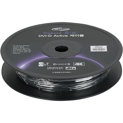 강원전자 넷메이트 Hybrid 광 DVI-D Active 케이블(무전원) 100m NM-DHA100