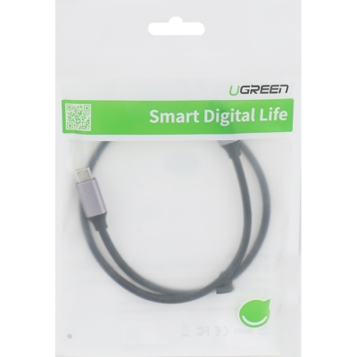 유그린 U-60182 USB 3.1 Gen1 CM-CM 케이블 0.5m (다크 그레이)