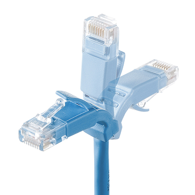 강원전자 산와서플라이 KB-T5YL-02LB CAT.5E UTP 다이렉트 케이블 2m(플렉시블 커넥터)