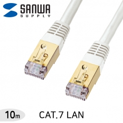 강원전자 산와서플라이 CAT.7 SSTP 다이렉트 케이블 10m KB-T7-10WN