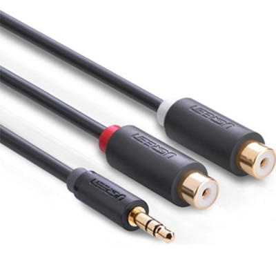 유그린 U-10547 3.5mm 스테레오 to RCA 2선 케이블 0.3m