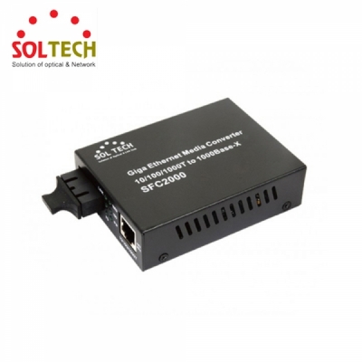 SOLTECH  SFC2000-TL40 광컨버터 (1000Mbps/SC/싱글)