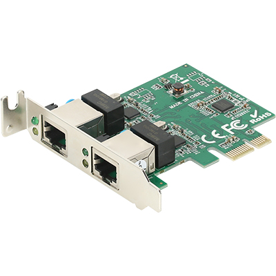 강원전자 넷메이트 NM-SWR8 PCI Express 듀얼 기가비트 랜카드(Realtek)(슬림PC겸용) (2/2)