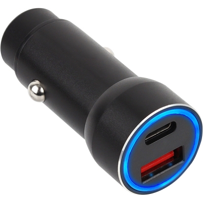 강원전자 넷메이트 USB PD+QC3.0 고속 충전 시거잭 (블랙)