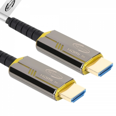 강원전자 넷메이트 HDMI2.1 Hybrid AOC 케이블 5m (골드) NM-HAP05G