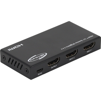 강원전자 넷메이트 8K 60Hz HDMI 2.1 2:1 선택기(리모컨) NM-PTS10