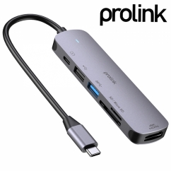 프로링크 USB3.0 Type C 6 in 1 멀티 허브 WG605A