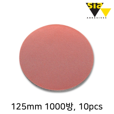 시아 7940 125mm 원형 무홀 샌딩페이퍼 1000방(10개입/F03E001D9L)