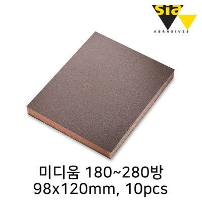 시아 7983 98x120mm 사각 스폰지 사포 미디움 180~280방(10개입/F03E00R8G8)