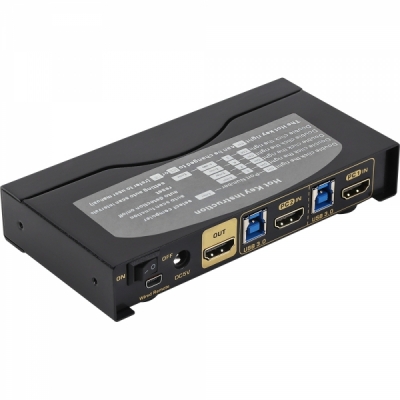 강원전자 넷메이트 4K 60Hz HDMI KVM 2:1 스위치(USB) NM-HK4602