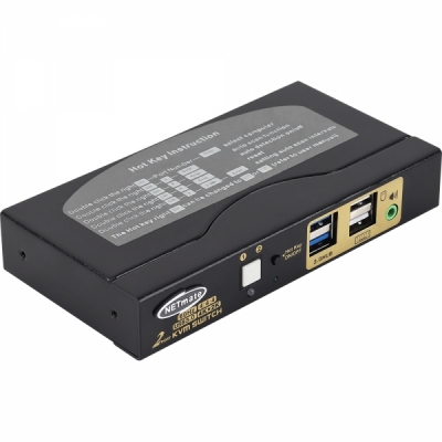 강원전자 넷메이트 4K 60Hz HDMI KVM 2:1 스위치(USB) NM-HK4602