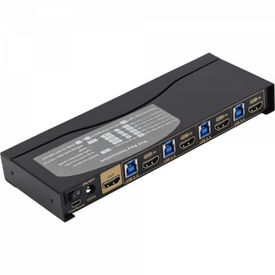 강원전자 넷메이트 4K 60Hz HDMI KVM 4:1 스위치(USB) NM-HK4604