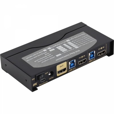 강원전자 넷메이트 8K 60Hz HDMI KVM 2:1 스위치(USB) NM-HK8602