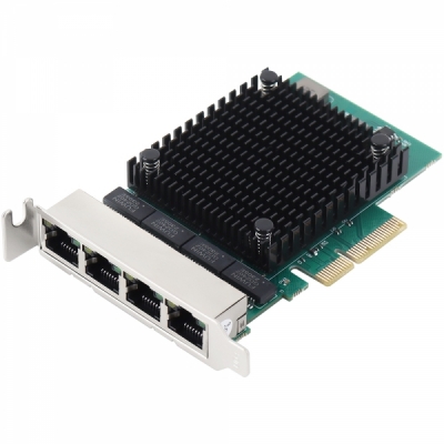 강원전자 넷메이트 PCI Express 쿼드 2.5G 멀티 기가비트 랜카드(Realtek)(슬림PC겸용) NM-SW254R