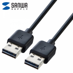 강원전자 산와서플라이 USB2.0 양면인식 AM-AM 케이블 3m KU-RAA3
