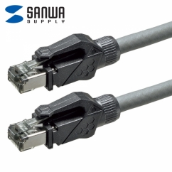 강원전자 산와서플라이 CAT.6A STP 산업용 랜 케이블 1m KB-T6ASTP-01GY