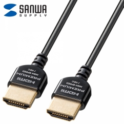 강원전자 산와서플라이 4K 60Hz HDMI 2.0 Super Slim 케이블 1m KM-HD20-PSS10