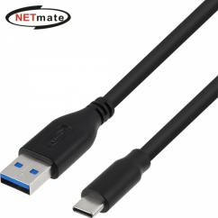 강원전자 넷메이트 USB3.1(3.0) C타입 AM-CM 케이블 1m (블랙) NMC-CA310B