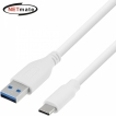 강원전자 넷메이트 USB3.1(3.0) C타입 AM-CM 케이블 1m (화이트) NMC-CA310W