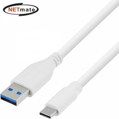 강원전자 넷메이트 USB3.1(3.0) C타입 AM-CM 케이블 2m (화이트) NMC-CA320W