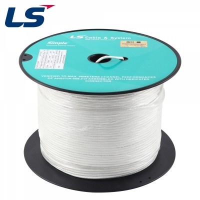 LS전선 CAT.6 UTP Slim 케이블 300m (28AWG/단선/화이트)