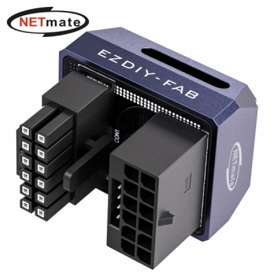 강원전자 넷메이트 NM-DPI18940 600W 12V-2x6 변환 어댑터 (알루미늄 퍼플/STD 180도) [EZDIY-FAB]