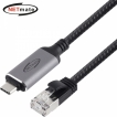 강원전자 넷메이트 랜케이블 일체형 USB Type C 기가비트 랜카드 (3m) NM-UCRJ30