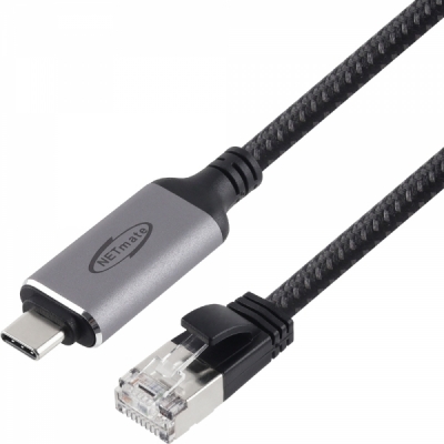 강원전자 넷메이트 NM-UCRJ30 랜케이블 일체형 USB Type C 기가비트 랜카드 (3m)