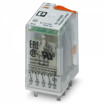 피닉스컨택트 REL-IR4/L- 24AC/4X21 단일 릴레이 2903686