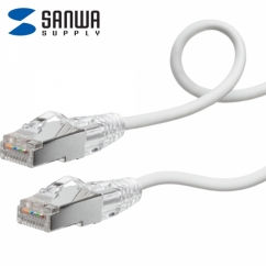 강원전자 산와서플라이 CAT.7 SSTP Flexible Slim 랜 케이블 5m (화이트) KB-SL7YS-05W