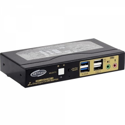 강원전자 넷메이트 NM-DK8302S 8K 지원 Displayport KVM 2:1 스위치(USB)