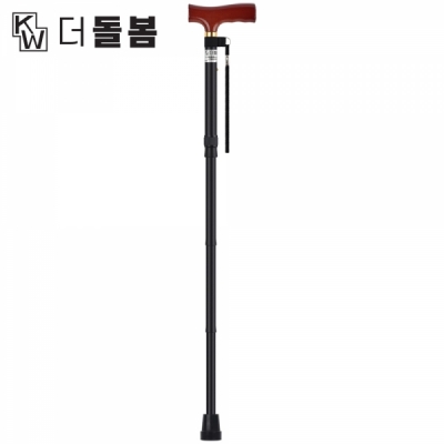 강원전자 더돌봄 접이식 오른손 지팡이(블랙) DB-A0703BK
