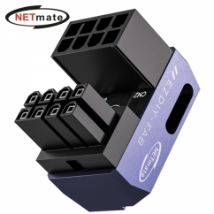 강원전자 넷메이트 PCI-E 8핀 변환 어댑터 (퍼플/STD 180도/단품) [EZDIY-FAB] NM-DPI22620