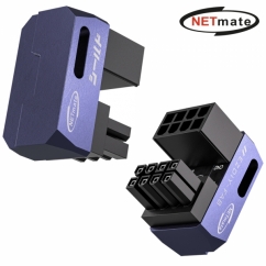 강원전자 넷메이트 PCI-E 8핀 변환 어댑터 (퍼플/RVS 180도/2PACK) [EZDIY-FAB] NM-DPI22629