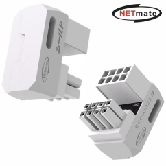 강원전자 넷메이트 PCI-E 8핀 변환 어댑터 (화이트/RVS 180도/2PACK) [EZDIY-FAB] NM-DPI22613