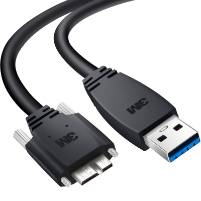 3M USB3 Vision AM-MicroB 케이블 2m 1U30A-MB2-SA1-200