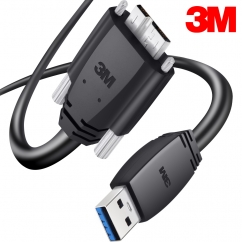 3M USB3 Vision 1억회 내굴곡성 High-Flex AM-MicroB 케이블 3m 1U30G-MB2-SA1-300