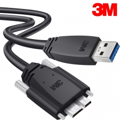 3M USB3 Vision 1천만회 내굴곡성 Medium-Flex AM-MicroB 케이블 3m 1U30S-MB2-SA1-300