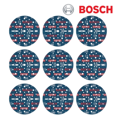 보쉬 EXPERT O780 150mm 포일 샌딩 디스크 세트(9종) 2608902448