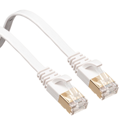 강원전자 산와서플라이 CAT.7 STP FLAT 랜 케이블 3m (화이트) KB-FLU7-03W