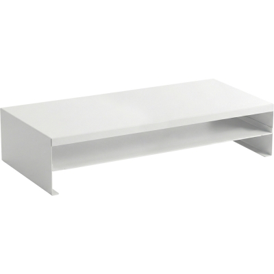 강원전자 넷메이트 다용도 2단 메탈 받침대, 560x260x125mm 화이트 NM-AM560WF