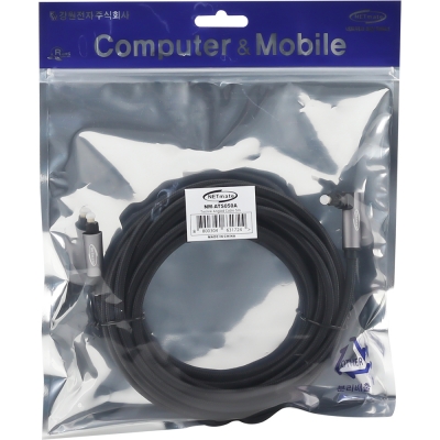 강원전자 넷메이트 디지털 광 오디오 각각 꺾임 케이블 5m NM-ATS050A