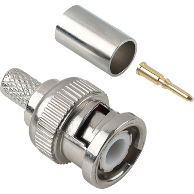 강원전자 넷메이트 75ohm BNC 4C 압착 커넥터, 낱개 NM-BNC73N