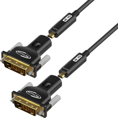 강원전자 넷메이트 DVI Hybrid AOC 배관용 케이블 40m NM-DAC40D
