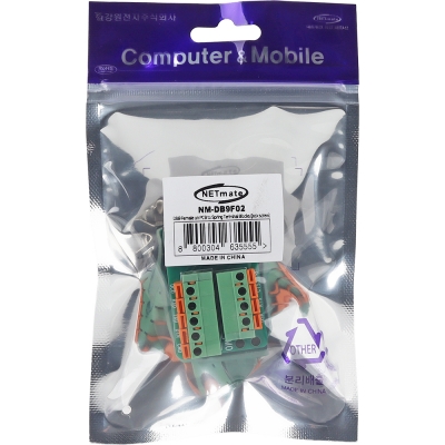 강원전자 넷메이트 DB9F / 9핀 터미널 블록 젠더 NM-DB9F02