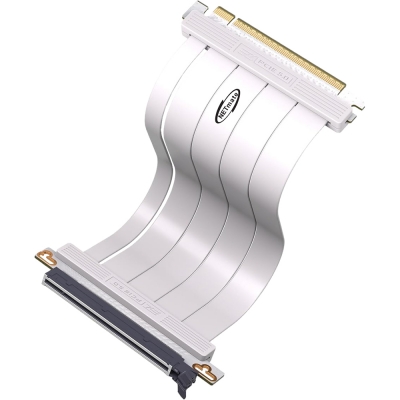 강원전자 넷메이트 PCI-E 5.0 라이저 케이블 200mm (화이트/180도) [EZDIY-FAB] NM-DPC2473