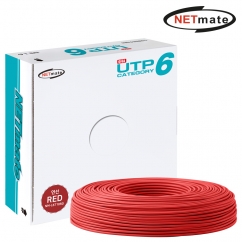 강원전자 넷메이트 CAT.6 UTP 케이블 100m, 연선 레드 NM-L6710RD