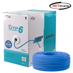 강원전자 넷메이트 CAT.6 UTP 케이블 305m, 연선 블루 NM-L6730BL